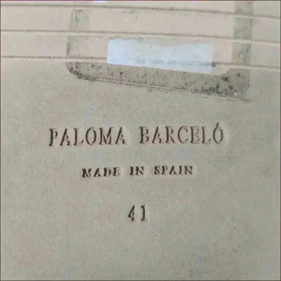 Paloma Barcelo Platform Heels Sandal Ivory Leather Women's 41/11 - Picture 6 of 8